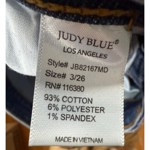 Judy Blue Red Buffalo Plaid Patch Distressed Skinny Jeans 26 - Picture 6 of 8